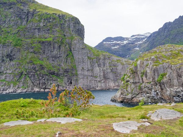 Am Ende der Straße bei Å i Lofoten