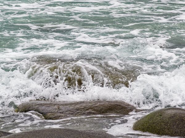 Sturm an der Unstadstranden