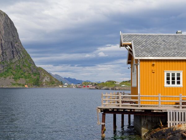 Auf dem Weg über die A10 bis nach Å i Lofoten