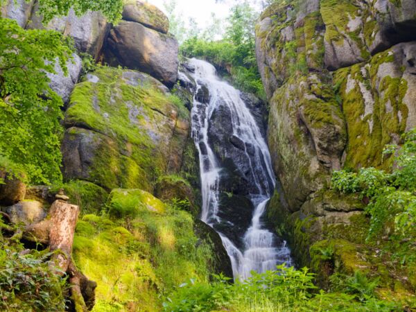 Blumenthaler Wasserfall im Erzgebirge