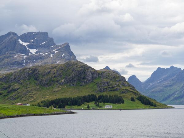 Auf dem Weg über die A10 bis nach Å i Lofoten
