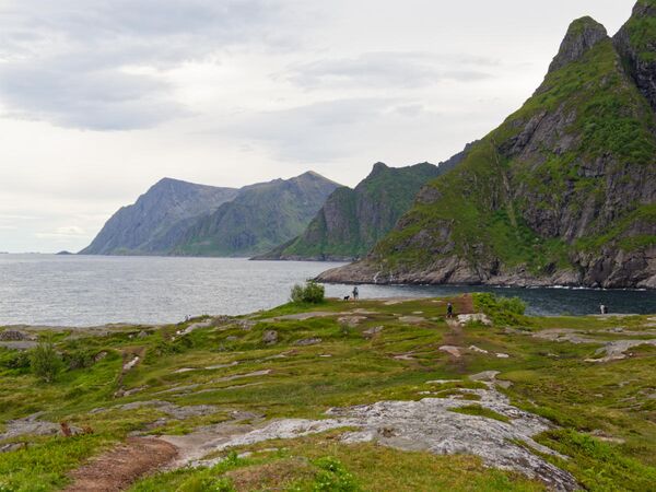 Am Ende der Straße bei Å i Lofoten