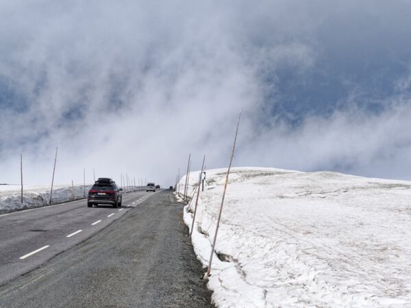 Fahrt durch die Jotunheimen Bergwelt