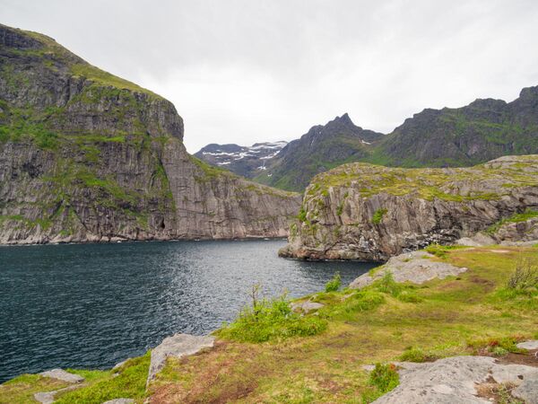 Am Ende der Straße bei Å i Lofoten