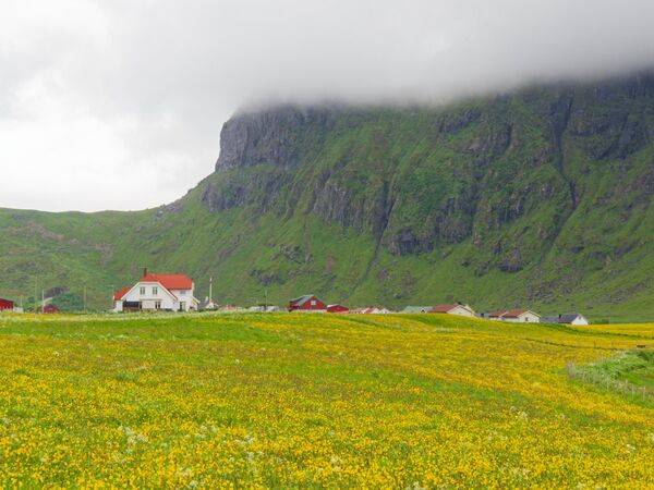 Blick auf Unstad