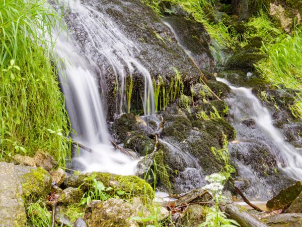 Blumenthaler Wasserfall im Erzgebirge