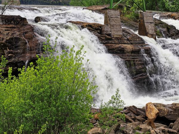 Der Wasserfall von Mo i Rana