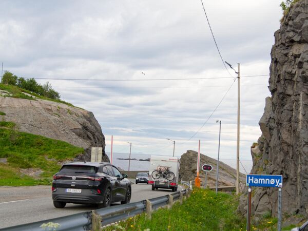 Auf dem Weg über die A10 bis nach Å i Lofoten