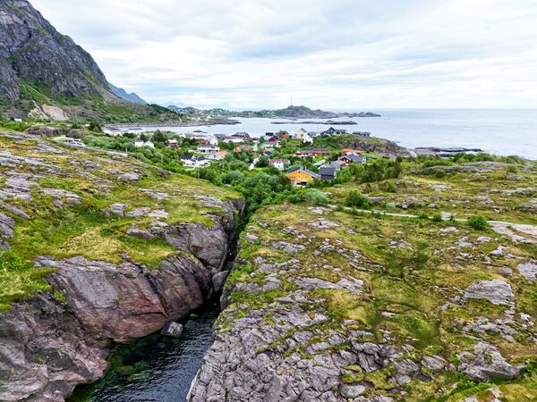 Blick auf Å i Lofoten