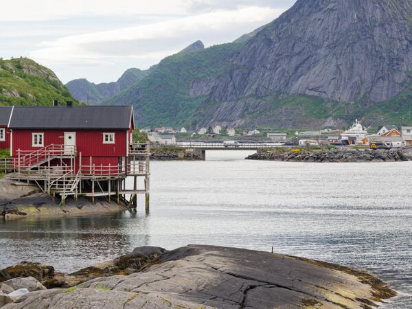 Auf dem Weg über die A10 bis nach Å i Lofoten