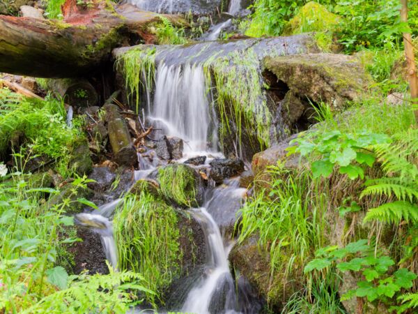 Blumenthaler Wasserfall im Erzgebirge