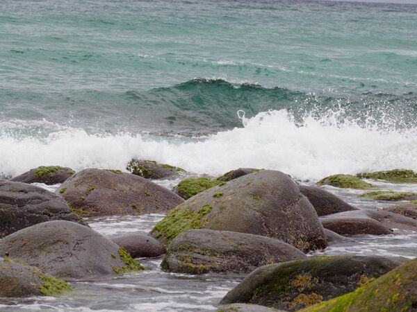 Sturm an der Unstadstranden