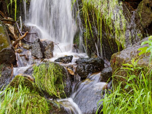 Blumenthaler Wasserfall im Erzgebirge