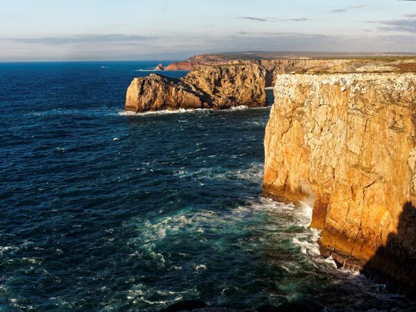 Abend am Farol do Cabo de Sao Vicente.