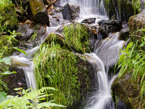 Blumenthaler Wasserfall im Erzgebirge