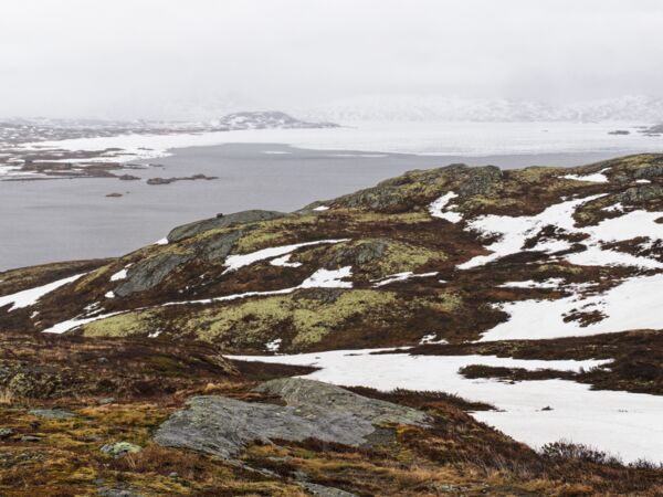 Fahrt durch die Jotunheimen Bergwelt