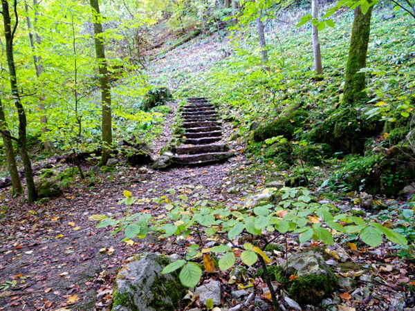 Auf dem Weg zum Wasserfall