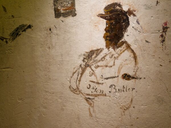 Barbizon-Wandmalerei in der Gaststube